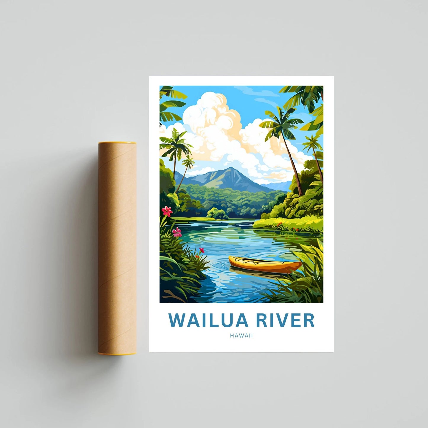 Wailua River Travel Poster