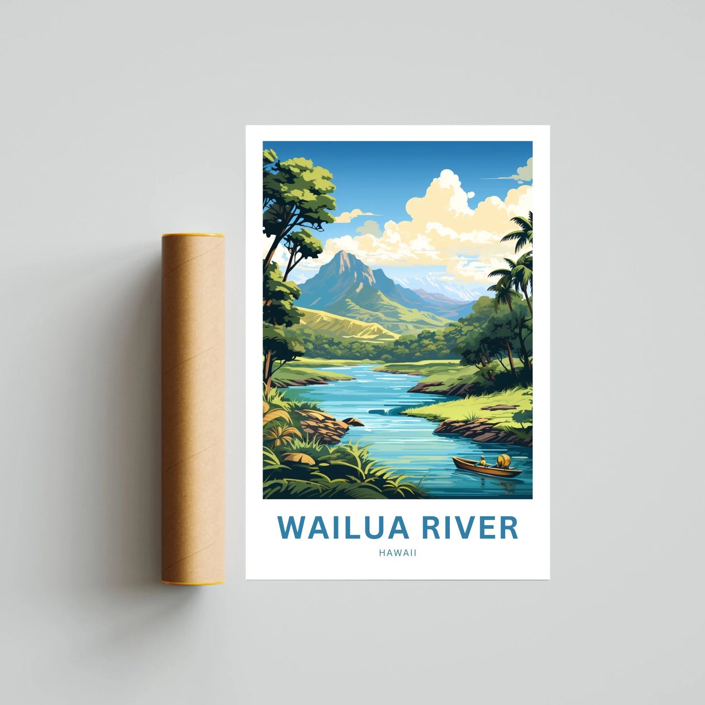 Wailua River Travel Poster