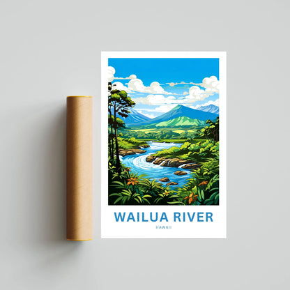 Wailua River Travel Poster