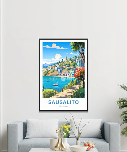 Sausalito Travel Poster