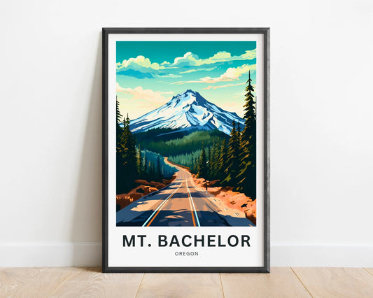 Mount Bachelor Travel Poster