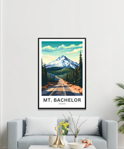 Mount Bachelor Travel Poster