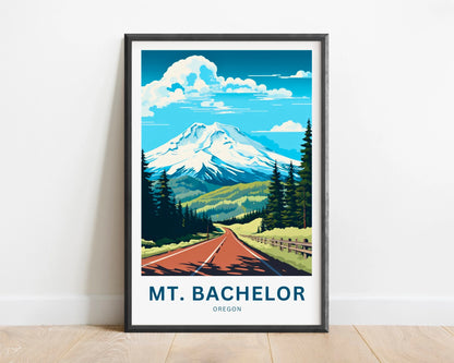 Mount Bachelor Travel Poster