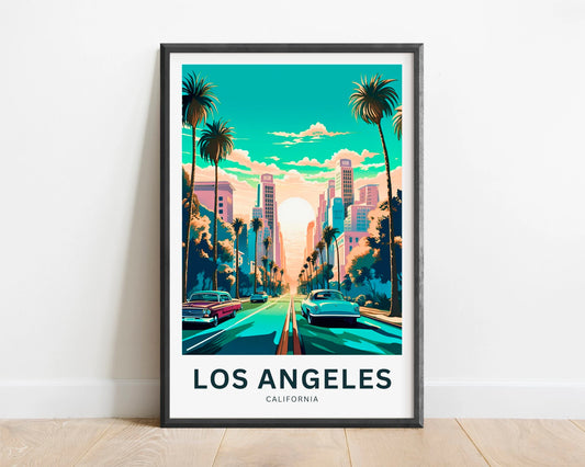 Los Angeles Travel Poster