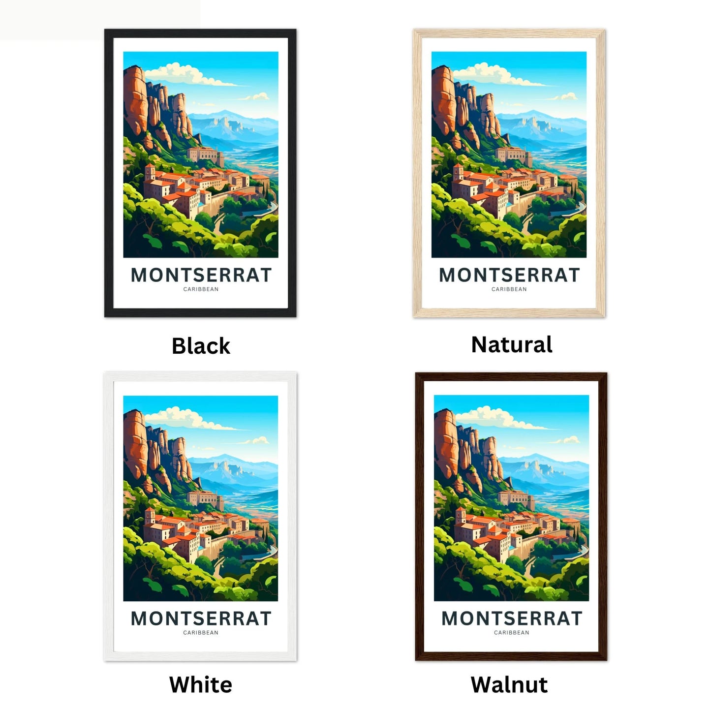 Montserrat Travel Poster