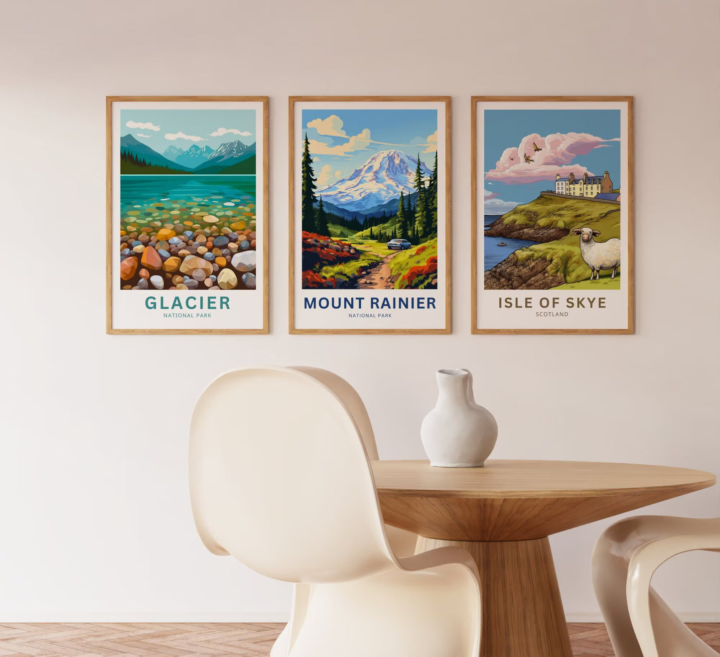 Mount Rainier Travel Poster