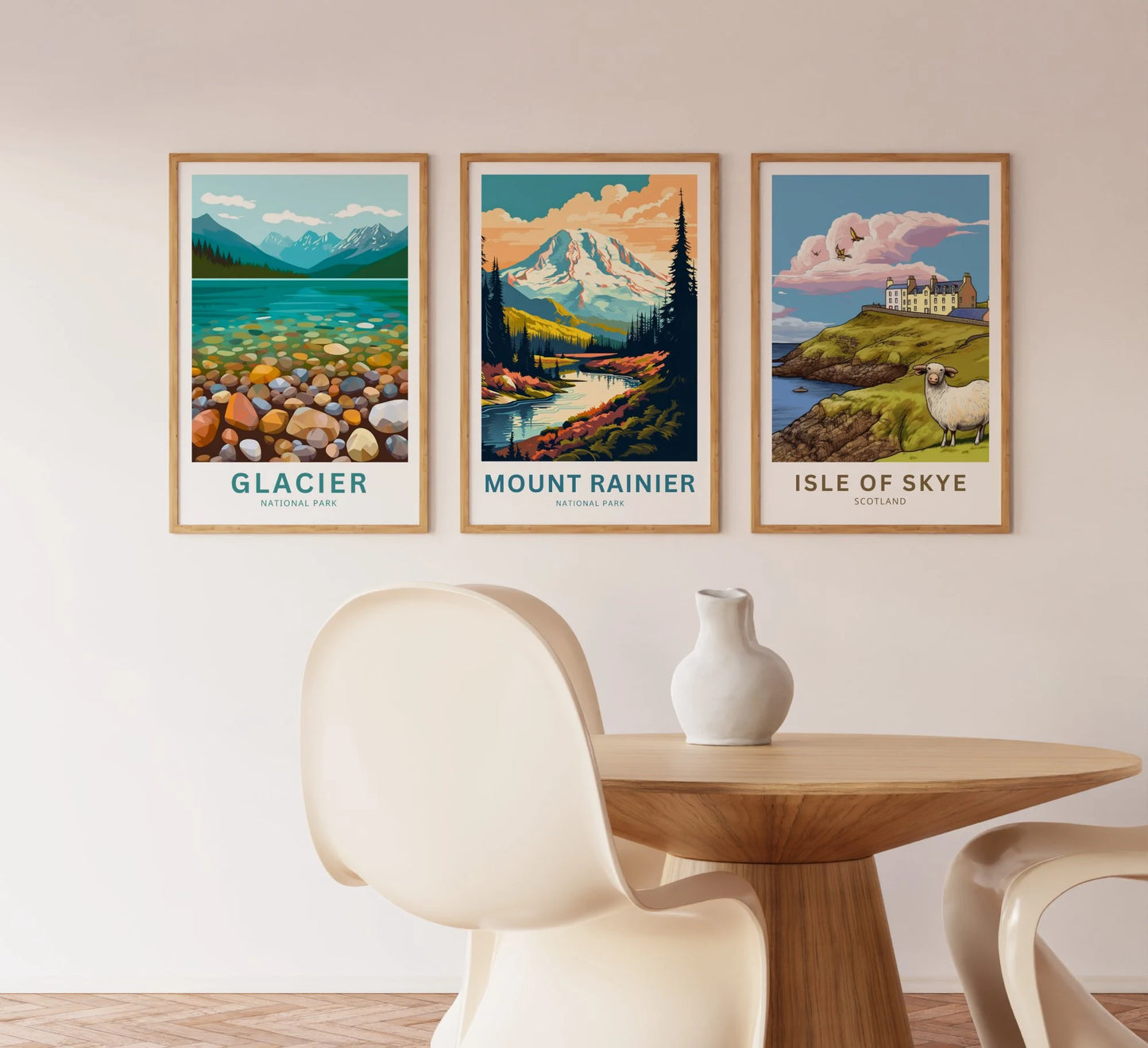 Mount Rainier Travel Poster