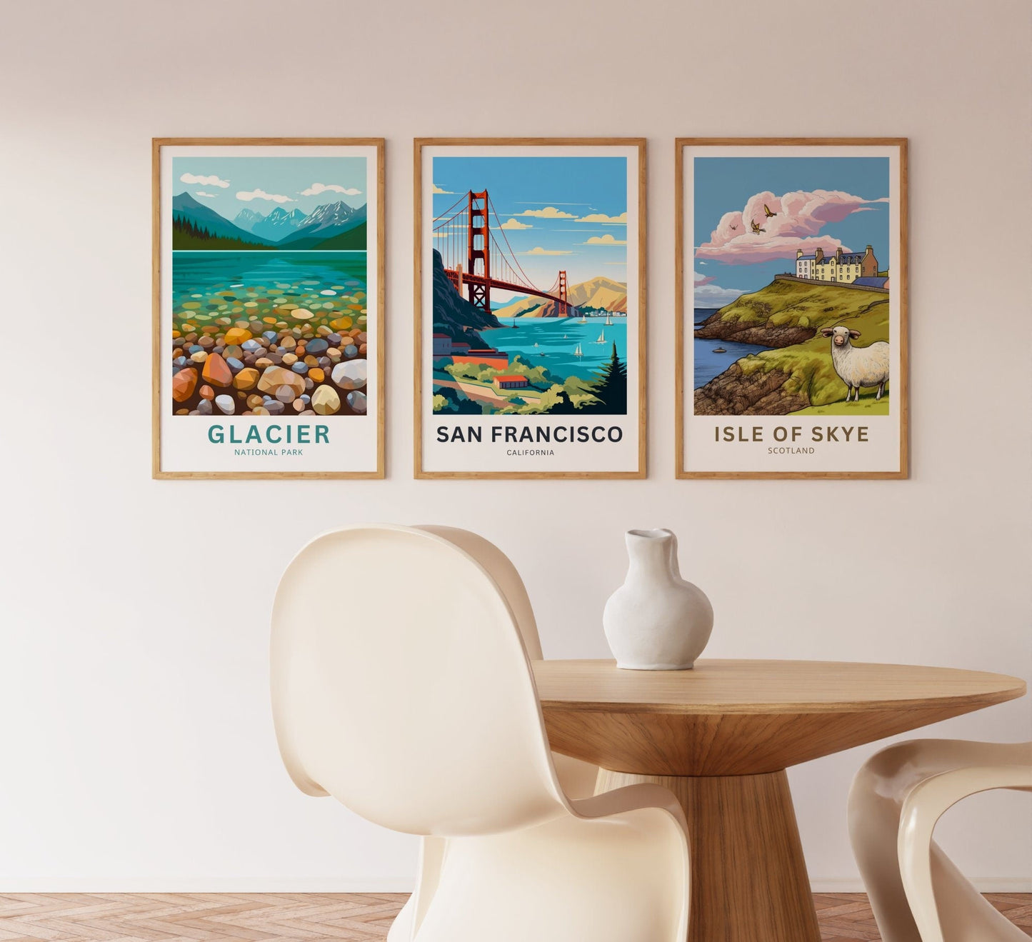 San Francisco Travel Print - San Francisco poster, California Wall Art, Framed present, Gift California Present - TravelTreasureCo