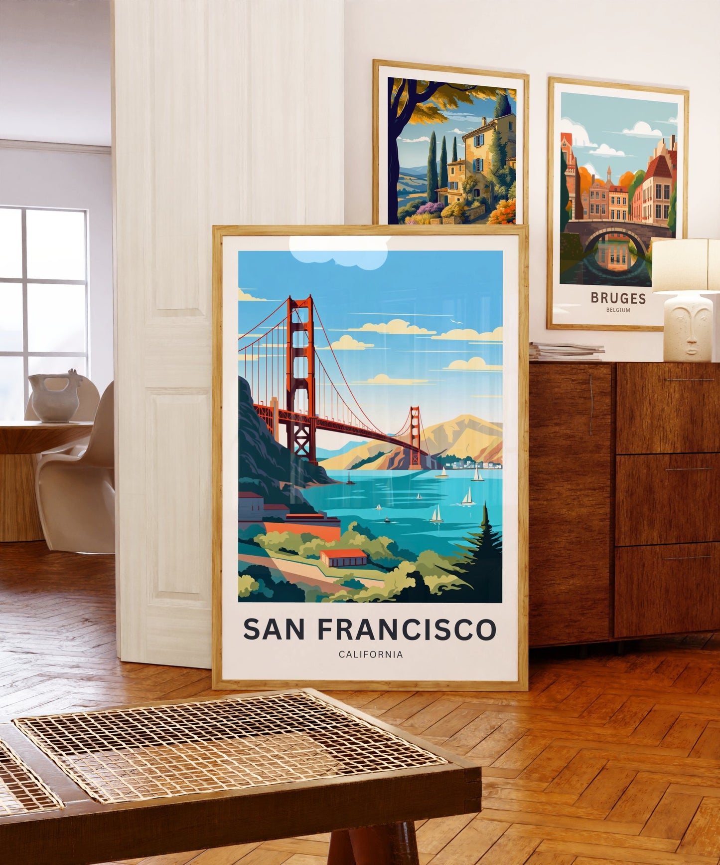 San Francisco Travel Print - San Francisco poster, California Wall Art, Framed present, Gift California Present - TravelTreasureCo