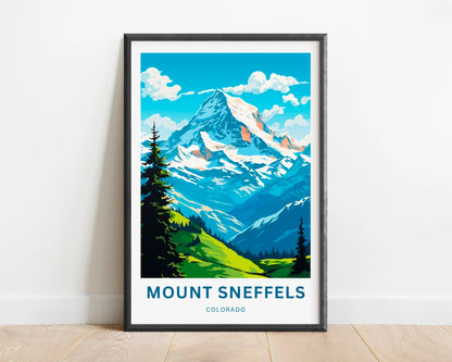 Mount Sneffels Travel Poster - Rugged Beauty