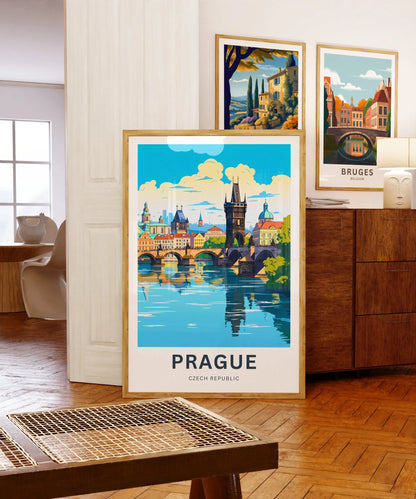 Prague Travel Poster