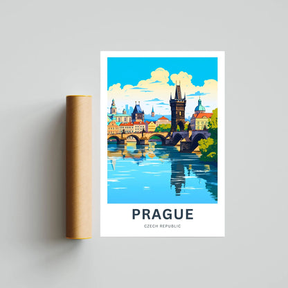 Prague Travel Poster