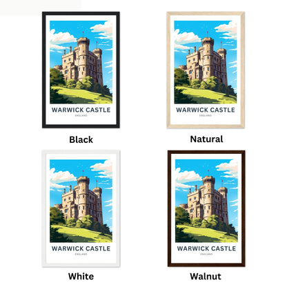 Warwick Castle Travel Poster