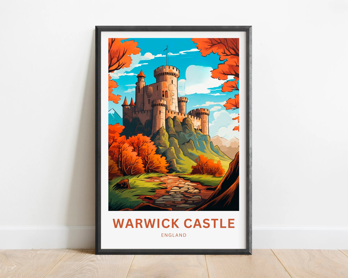 Warwick Castle Travel Poster