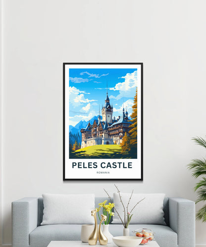 Peles Castle Travel Poster