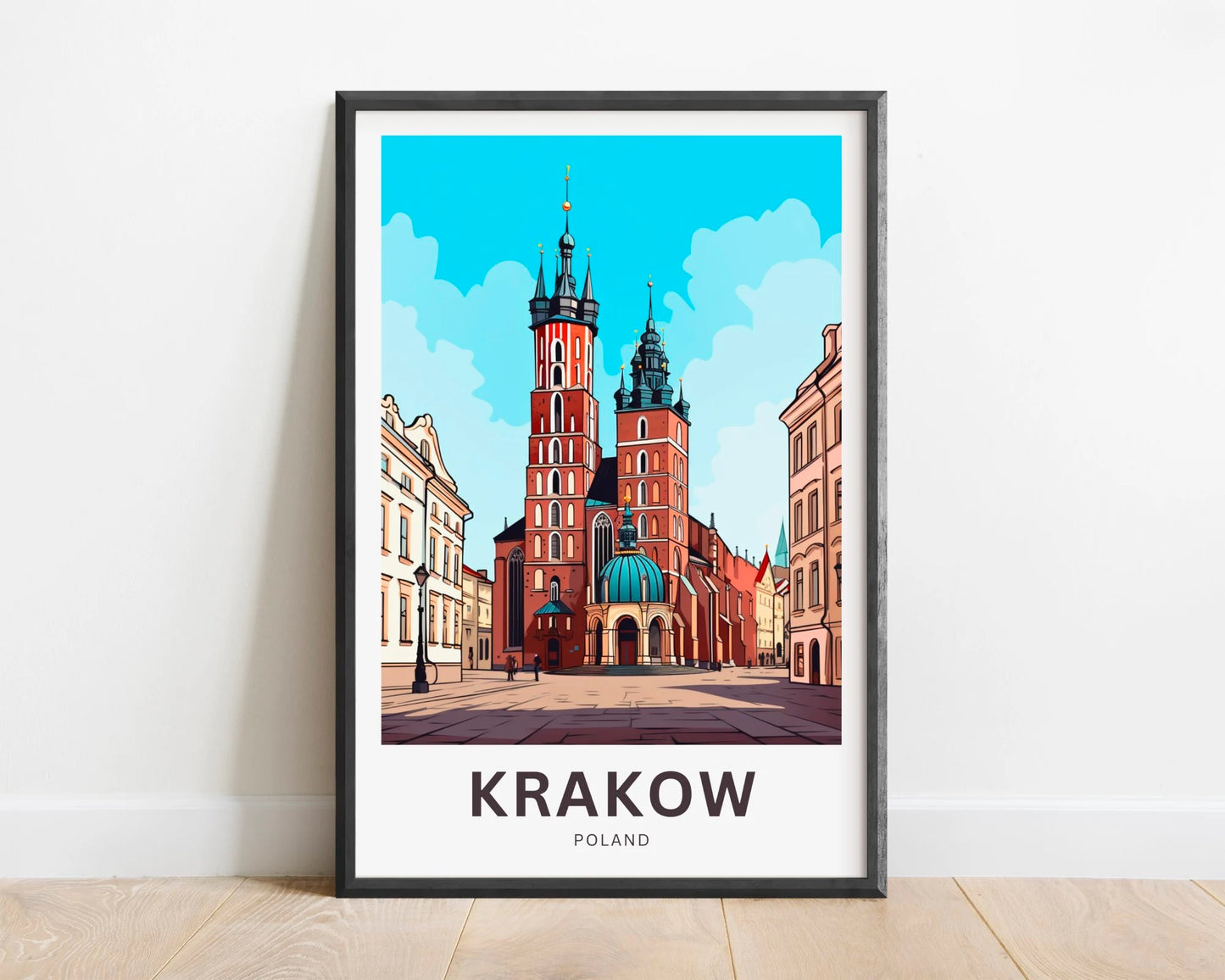 Krakow Travel Poster