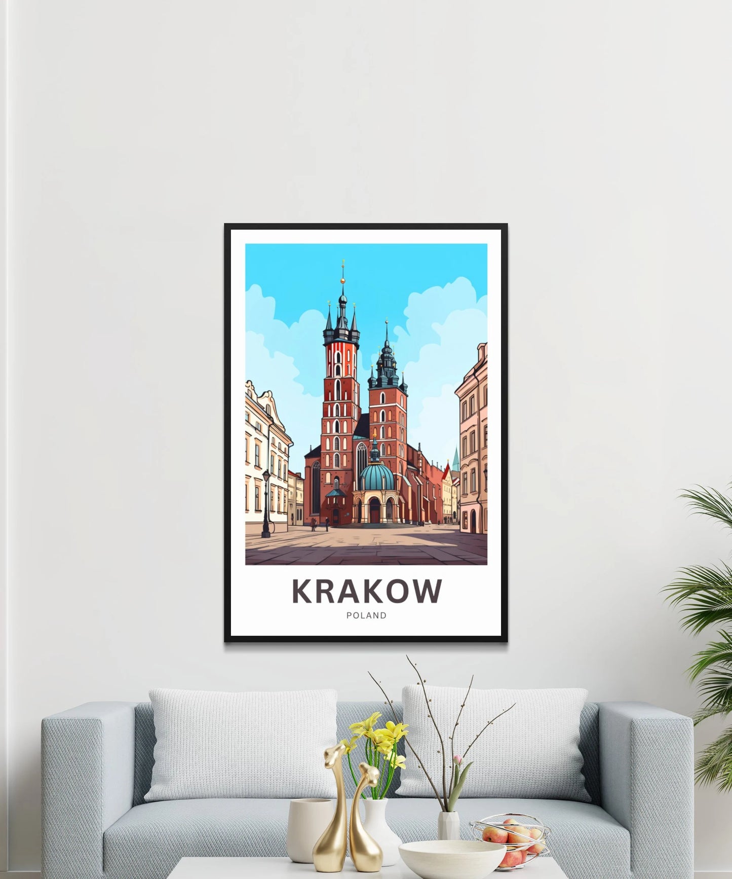 Krakow Travel Poster