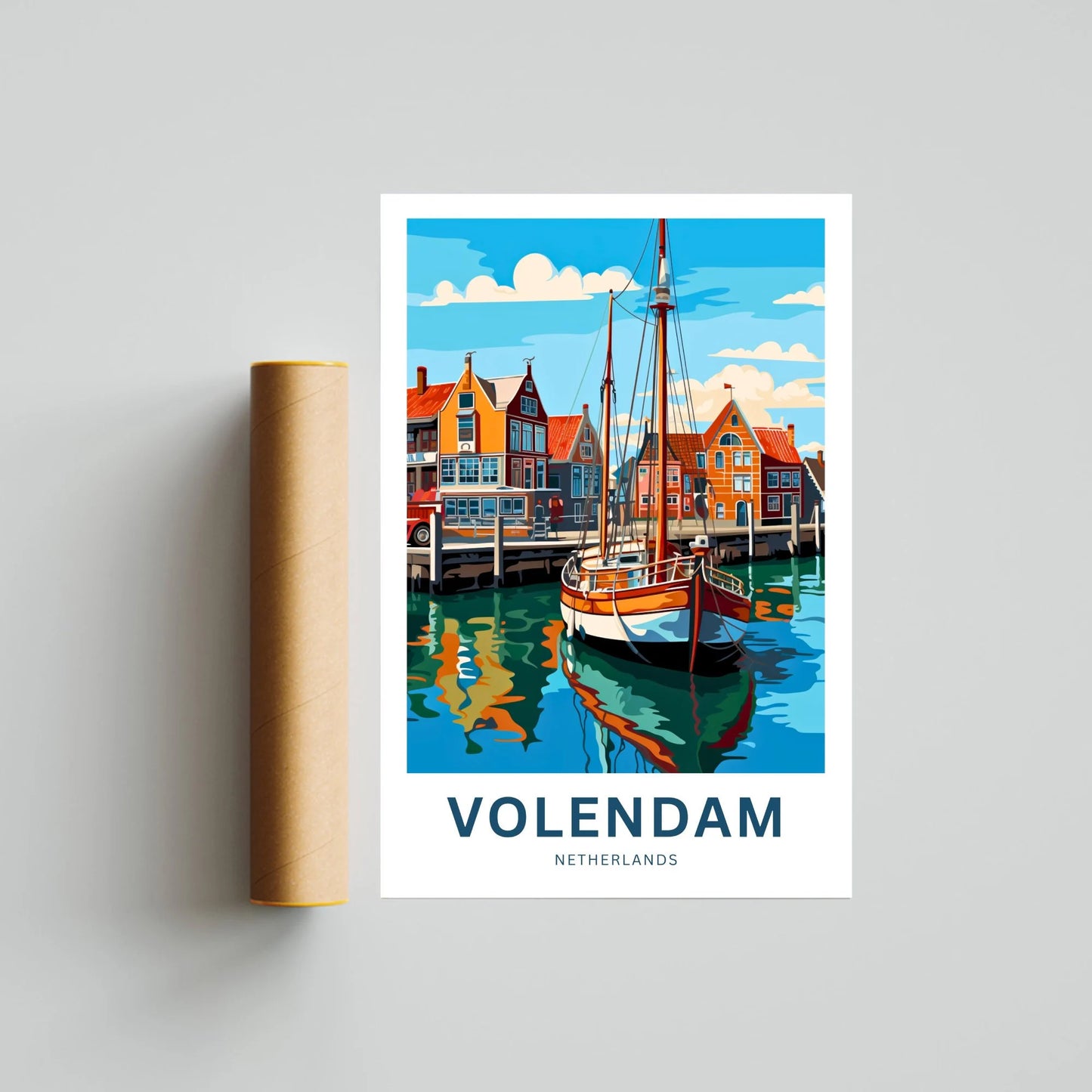 Volendam Travel Poster