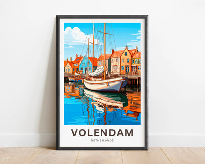 Volendam Travel Poster