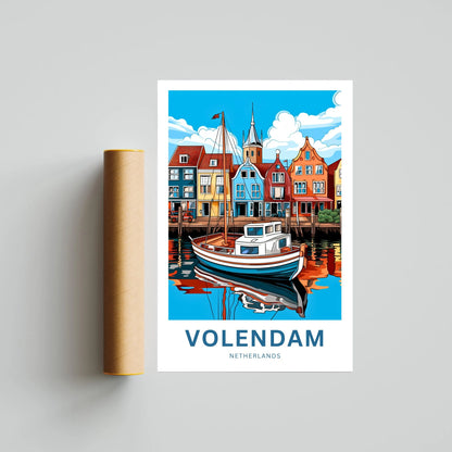 Volendam Travel Poster