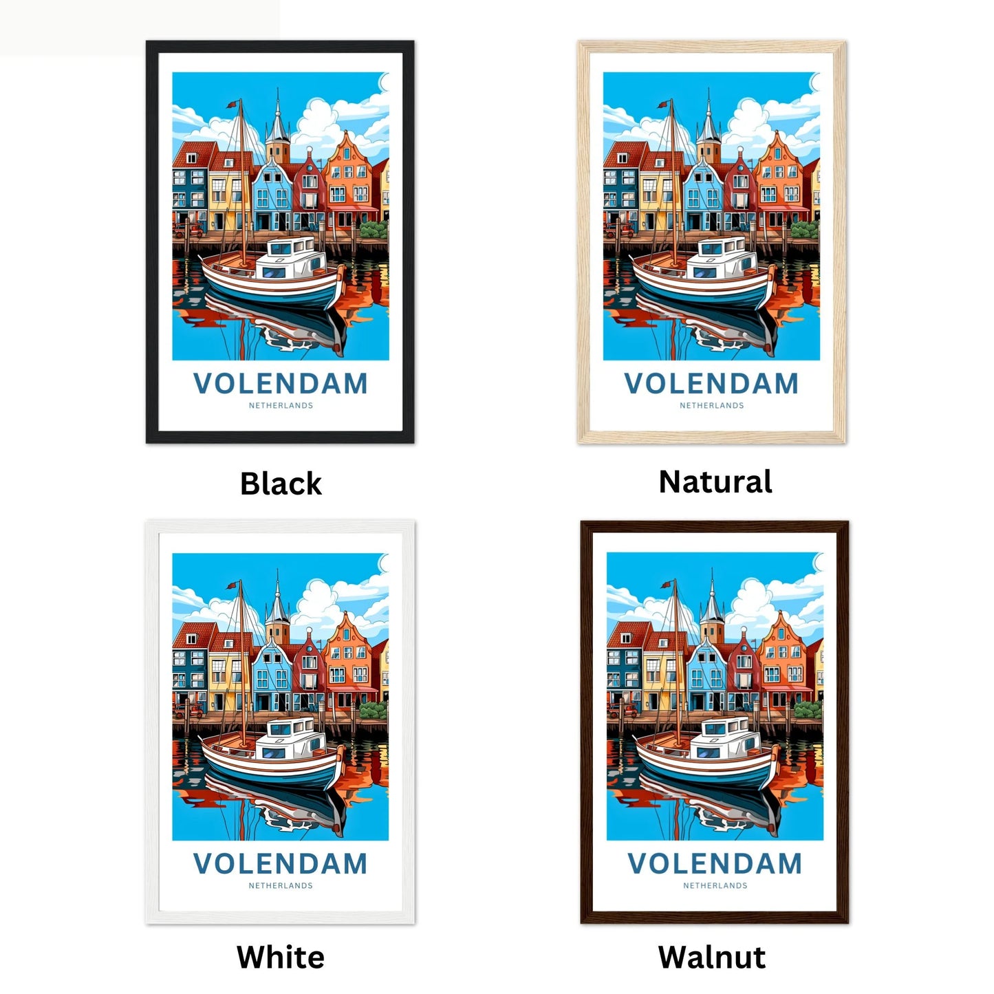 Volendam Travel Poster