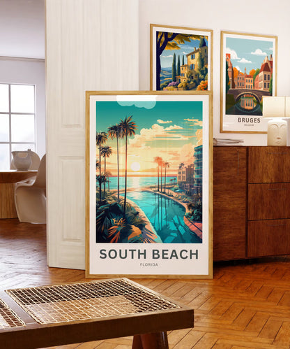 South Beach Travel Poster