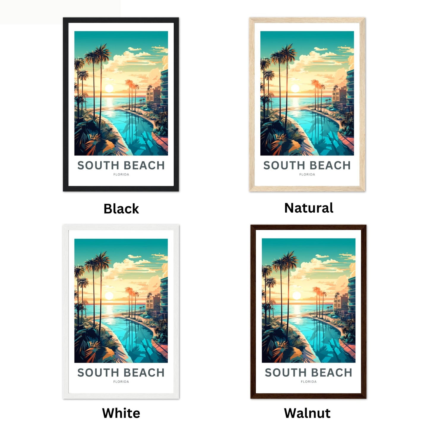 South Beach Travel Poster