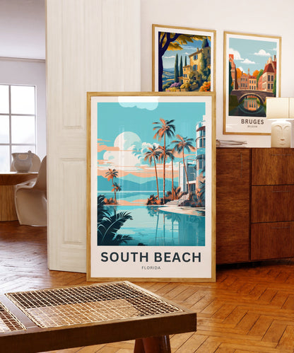 South Beach Travel Poster