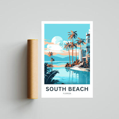 South Beach Travel Poster