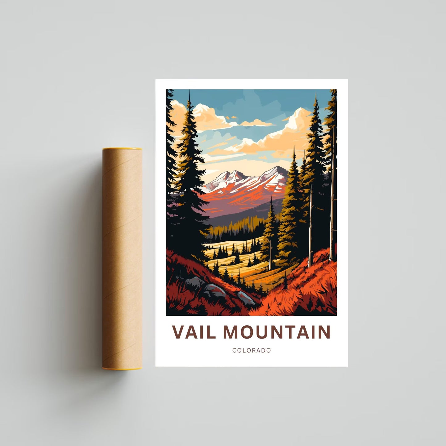 Vail Mountain Travel Poster