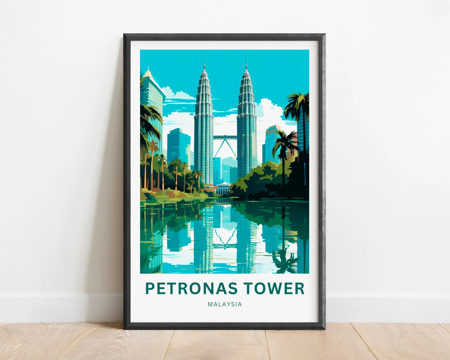 Petronas Tower Travel Poster