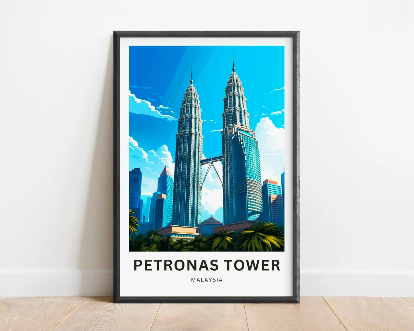 Petronas Tower Travel Poster