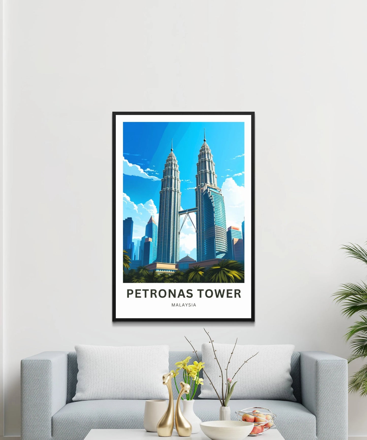 Petronas Tower Travel Poster