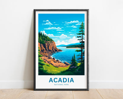 Acadia National Park Travel Poster