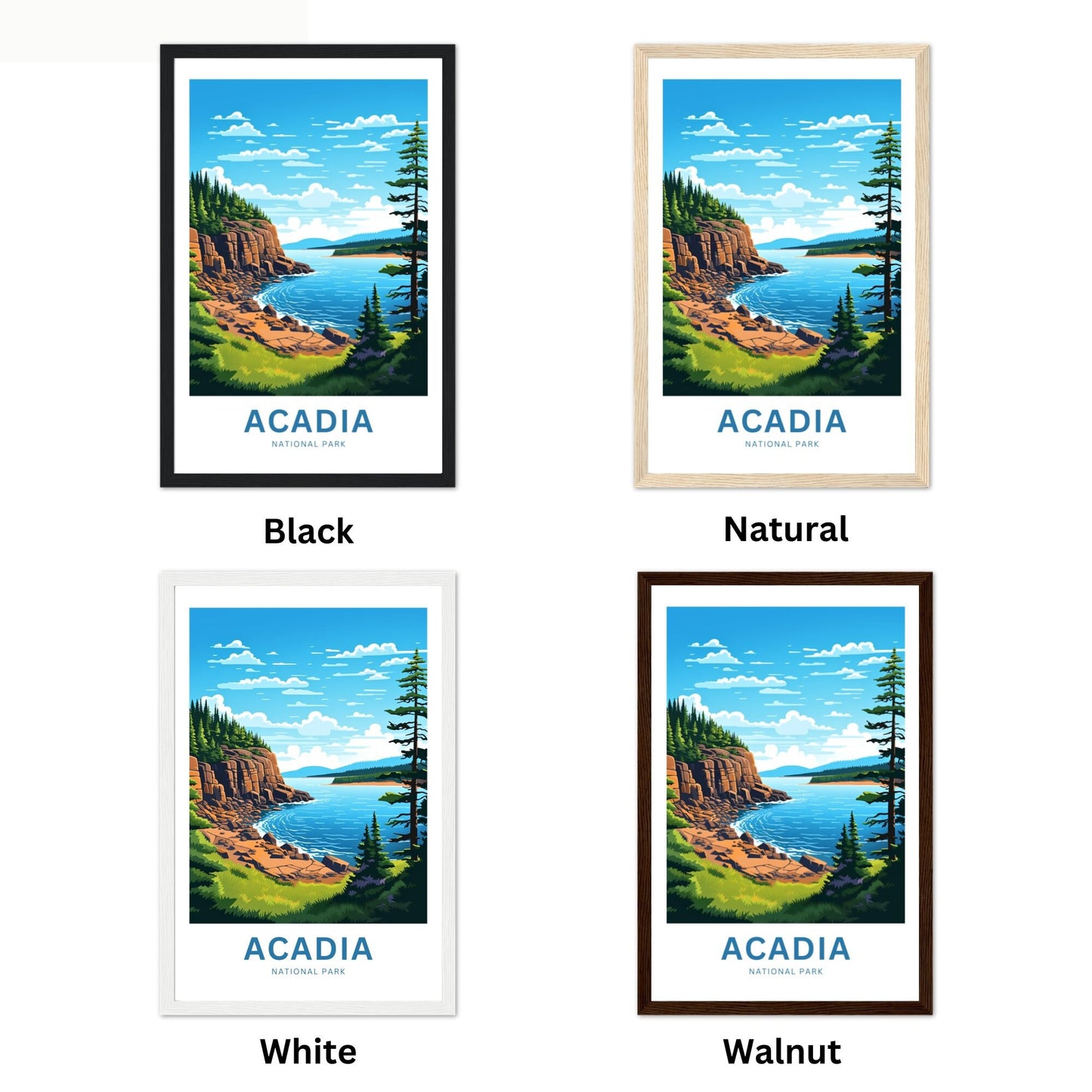 Acadia National Park Travel Poster