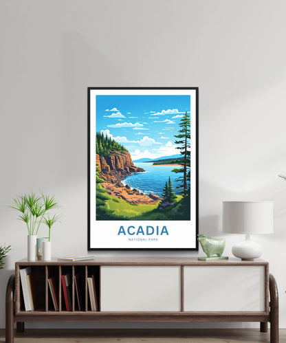 Acadia National Park Travel Poster