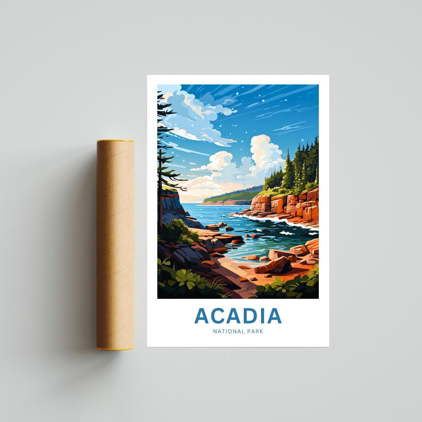 Acadia Travel Poster