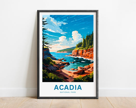 Acadia Travel Poster