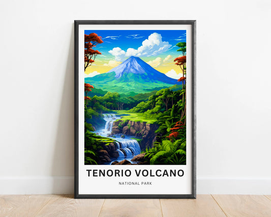 Tenorio Volcano Travel Poster