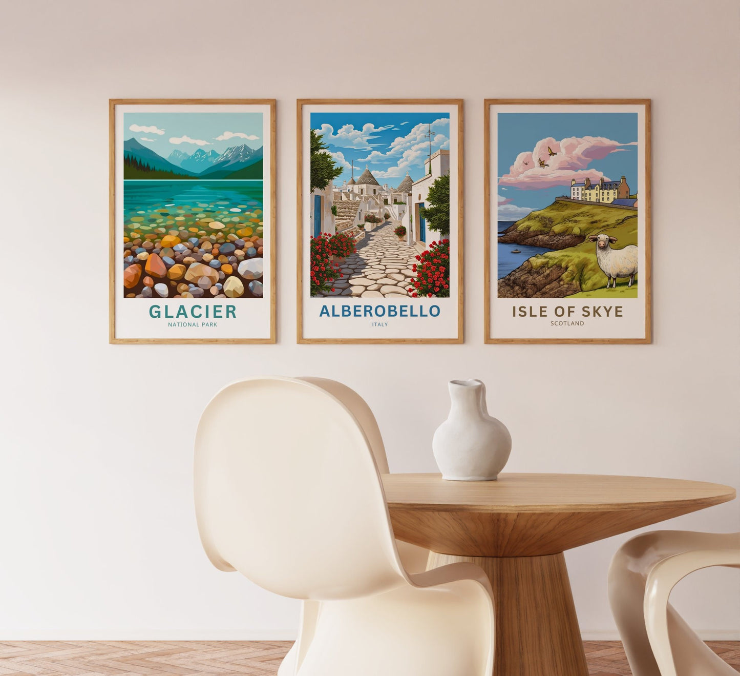 Alberobello Travel Poster