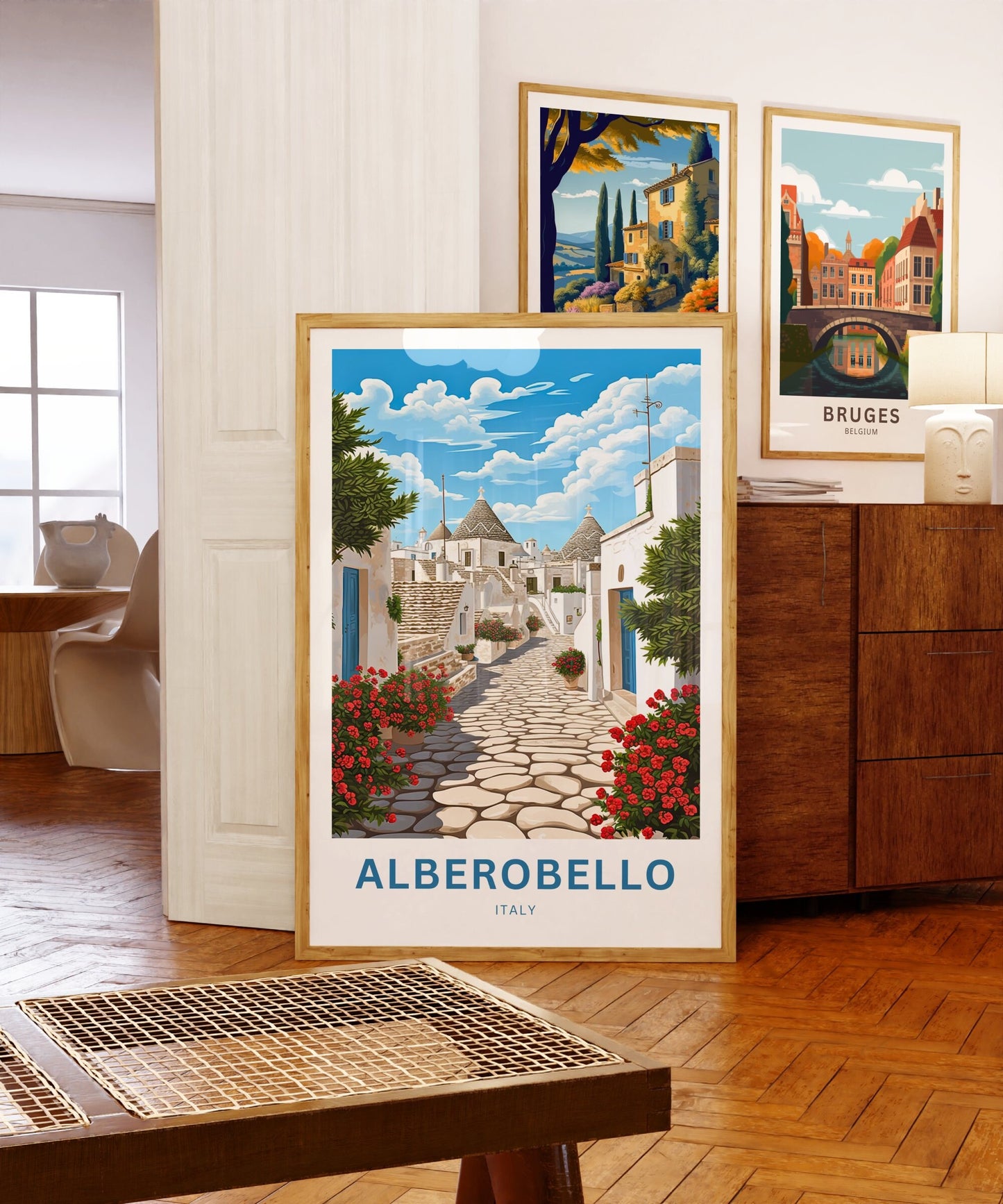 Alberobello Travel Poster