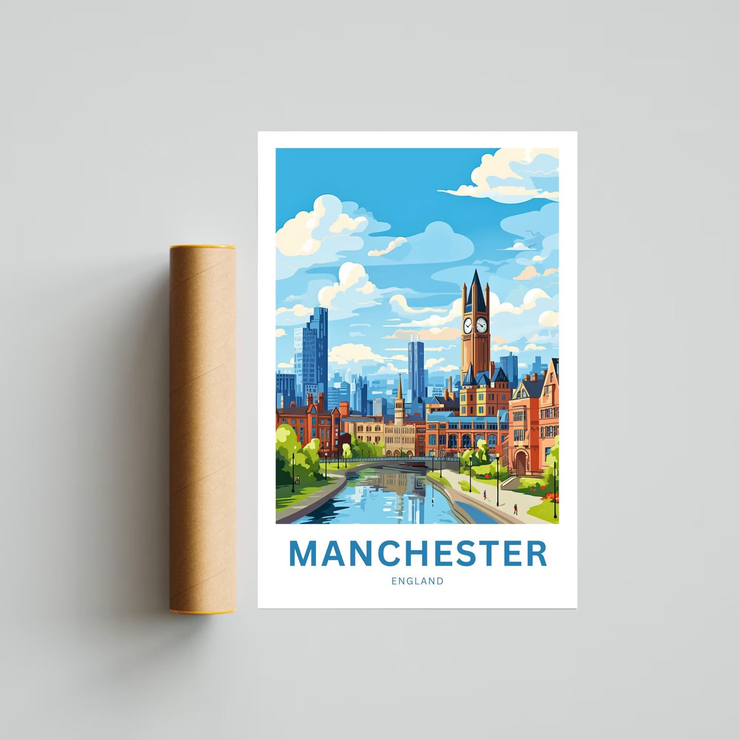 Manchester Travel Poster