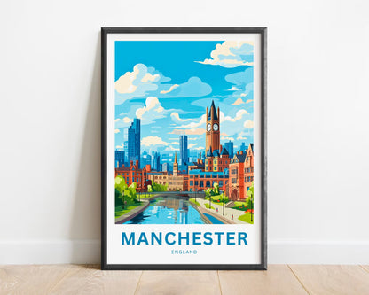 Manchester Travel Poster