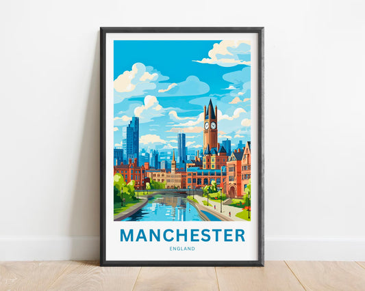 Manchester Travel Poster