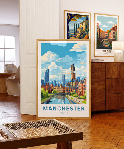 Manchester Travel Poster