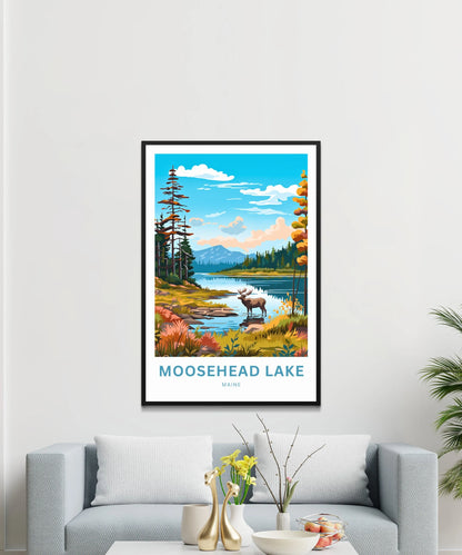 Moosehead Lake Travel Poster