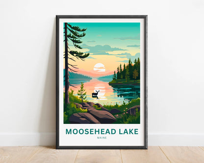 Moosehead Lake Travel Poster