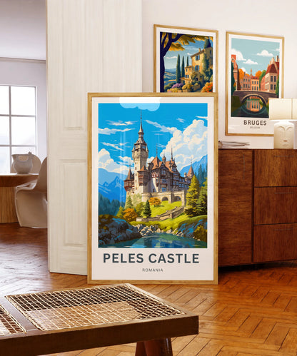 Peles Castle Travel Poster