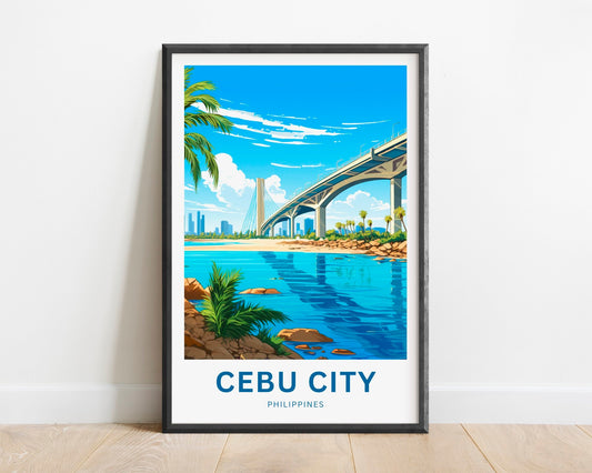 Cebu City Travel Poster