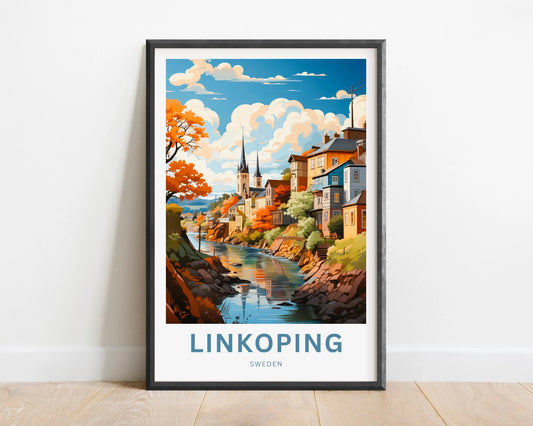 Linkoping Travel Poster